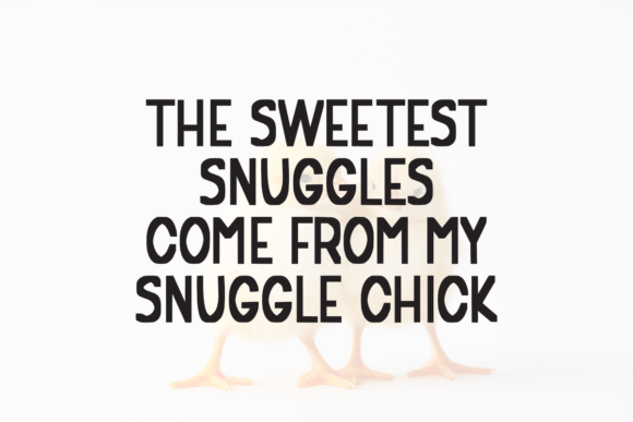 Snuggle Chick Font preview 3