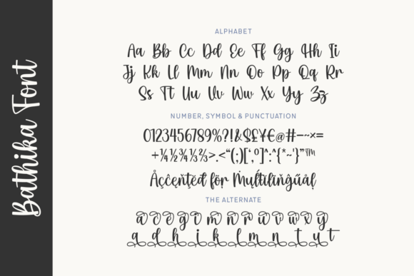 Bathika Font preview 4