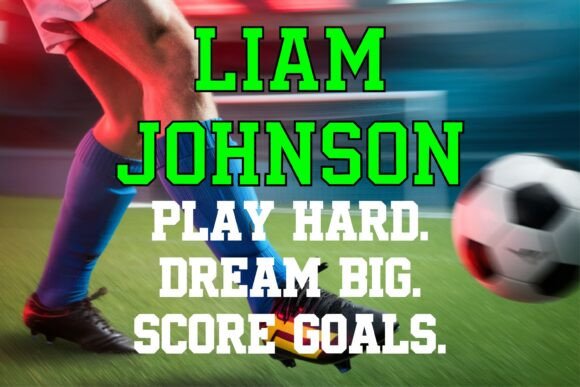 Soccer Font preview 3