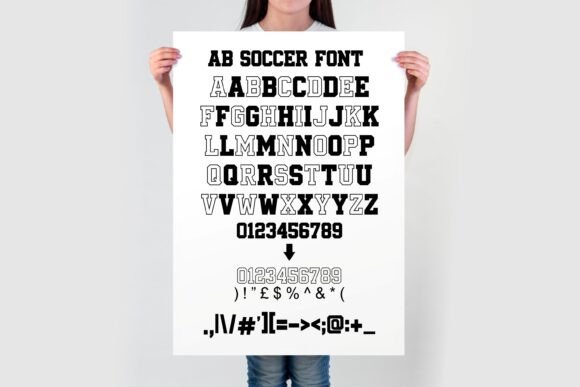 Soccer Font preview 5