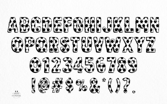 Soccer Football Army Font preview 3