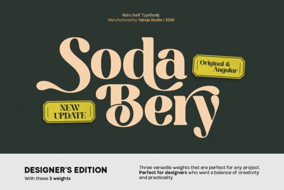 Sodabery Designer's Edition Font preview 1