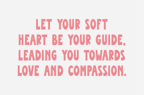 Soft Heart Font preview 3