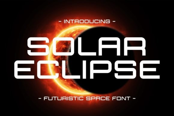Solar Eclipse Font Solar Eclipse Font