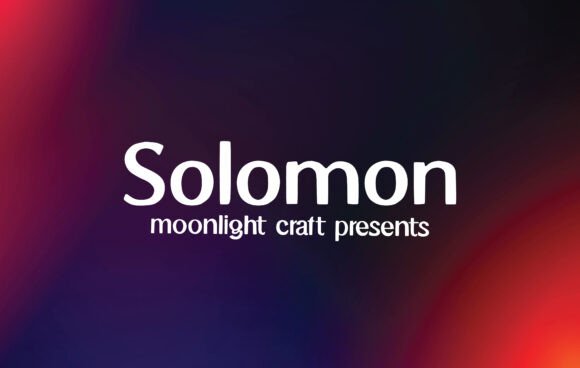 Solomon Font preview 2
