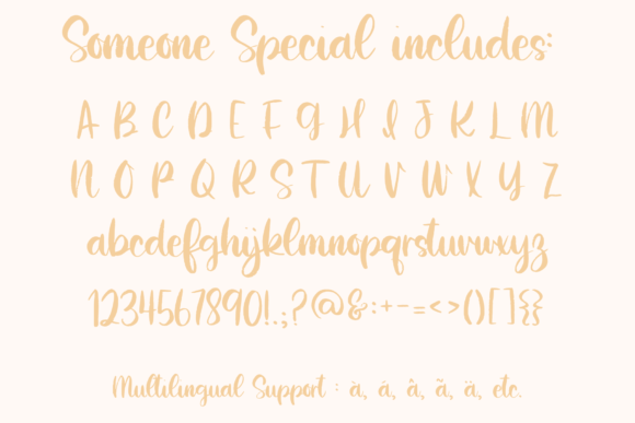 Someone Special Font preview 3