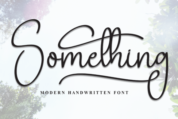 Something Font preview 2