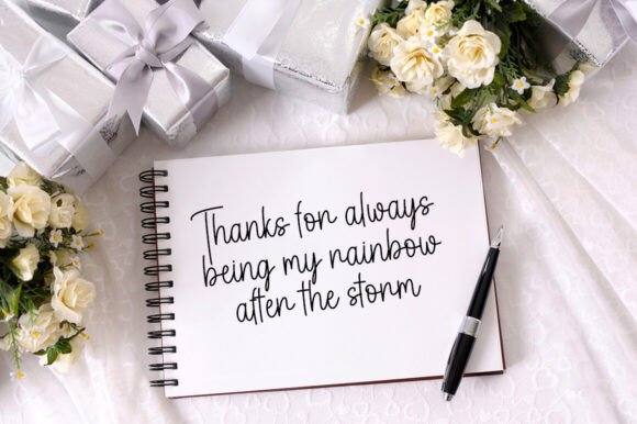Something Beautiful Font preview 2