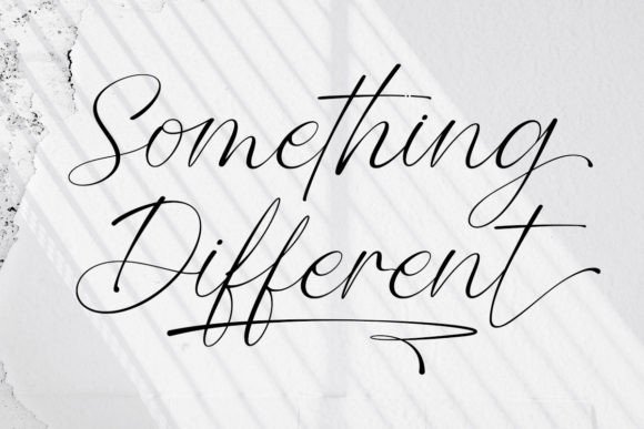 Something Different Font Something Different Font