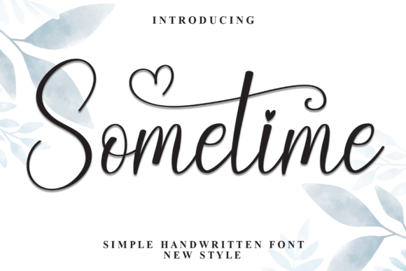 Sometime Font preview 2