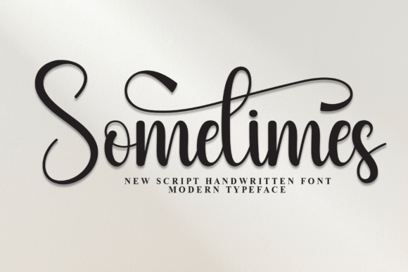 Sometimes Font preview 2