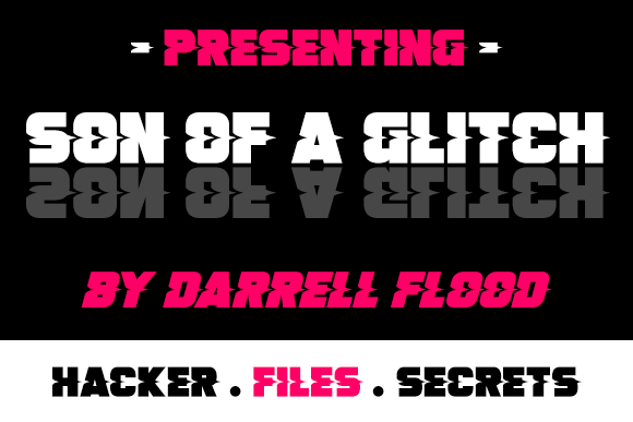 Son of a Glitch Font preview 3