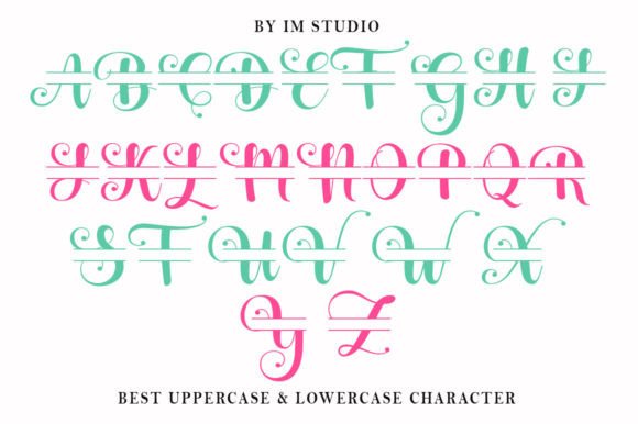 Sophia Monogram Font preview 2