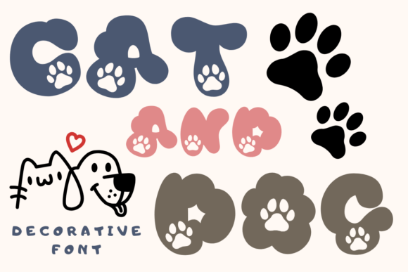Cat and Dog Font Cat and Dog Font