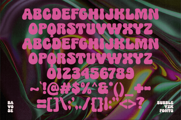Bavose Font preview 4