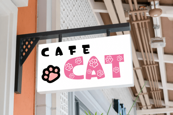 Cat Animal Font preview 4