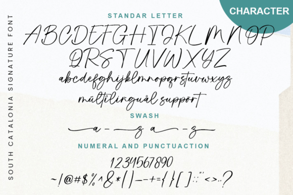 South Catalonia Font preview 2