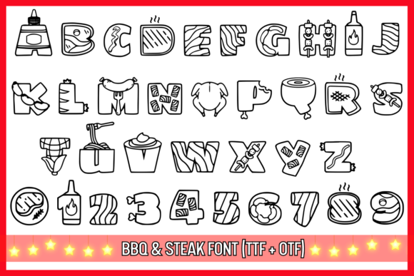 Bbq and Steak Font preview 2