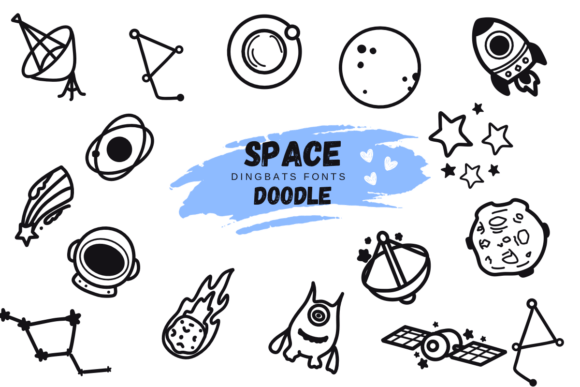 Space Doodle Font preview 2