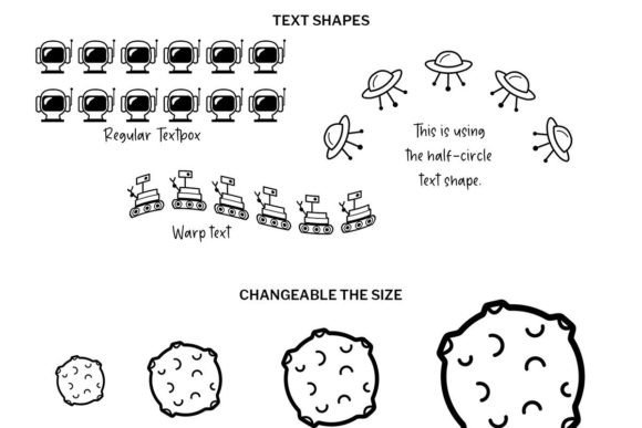 Space Doodle Font preview 7