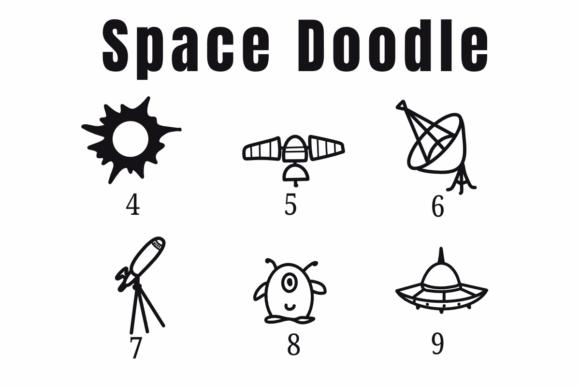 Space Doodle Font preview 8