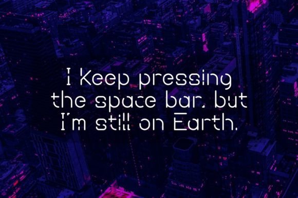 Space Future Font preview 2