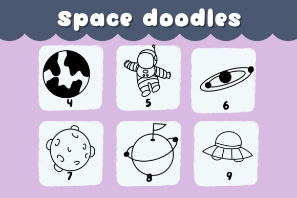 Space Doodles Font preview 4