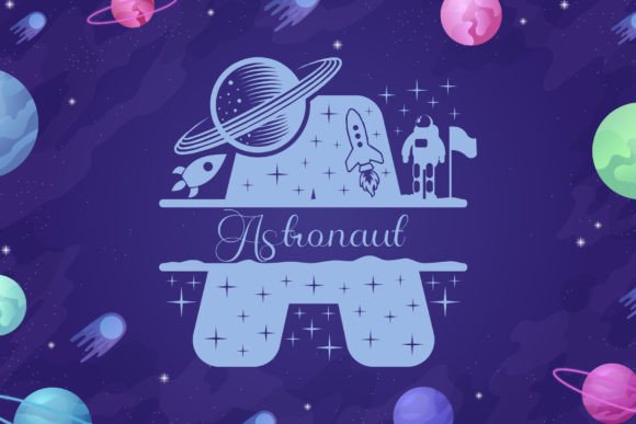 Space Monogram Font preview 2