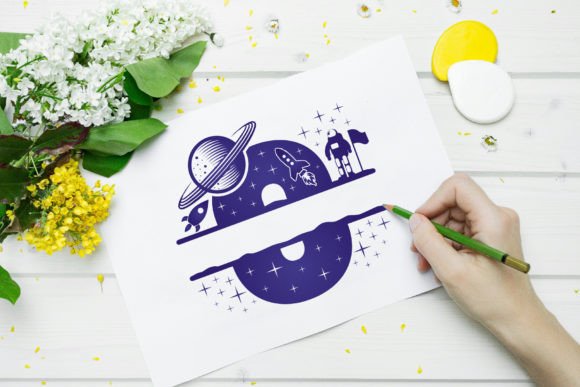 Space Monogram Font preview 3