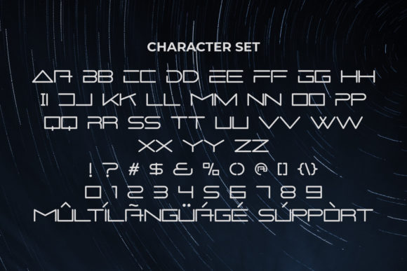 Space Power Font preview 3