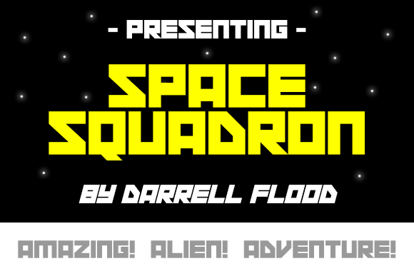 Space Squadron Font preview 2