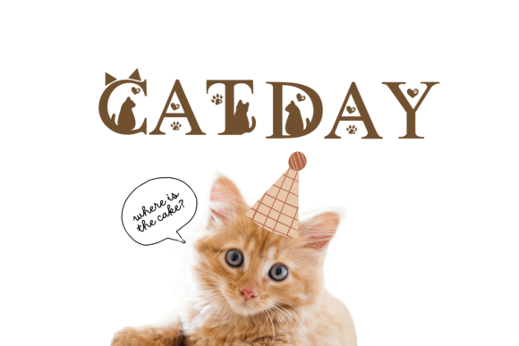 Cat Font Font preview 2