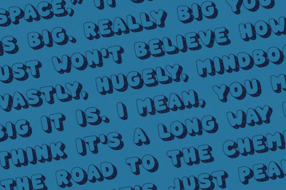 Space Time Font preview 3