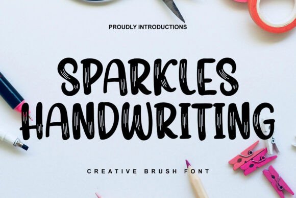 Sparkles Handwriting Font Sparkles Handwriting Font