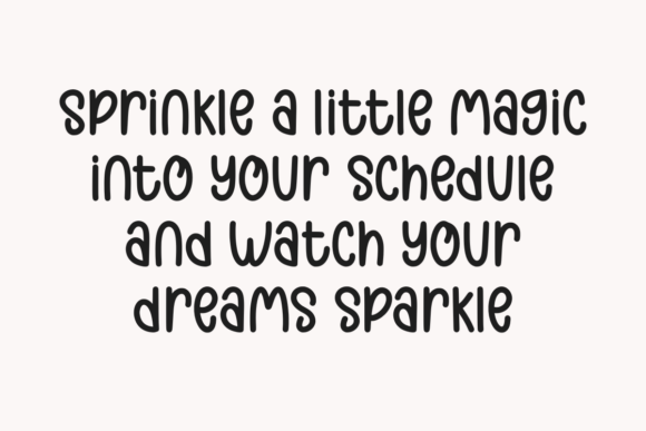 Sparkle Planner Font preview 2