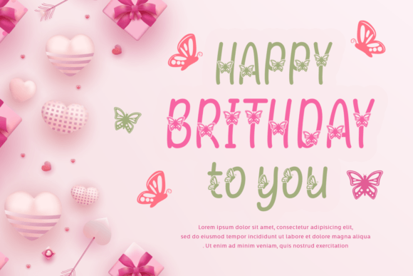 Special Butterfly Font preview 3