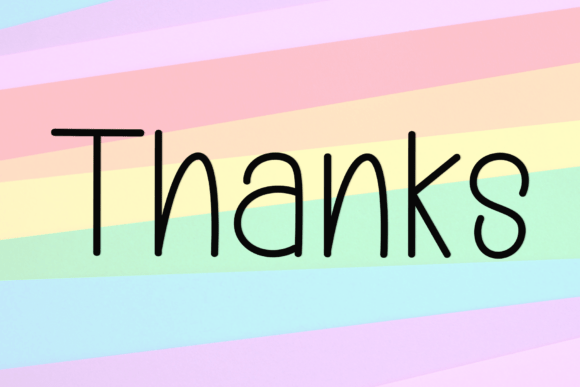 Special Rainbow Font preview 3