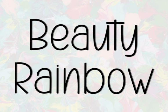 Special Rainbow Font preview 4
