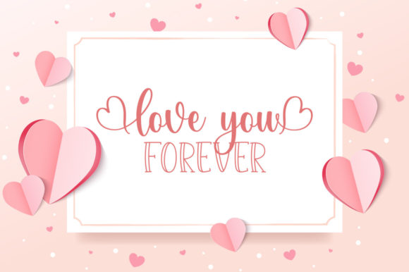 Be My Valentine Font preview 4