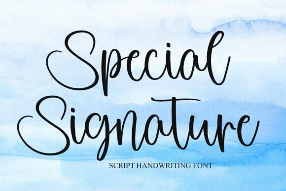 Special Signature Font