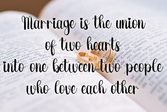 Special Wedding Font preview 3
