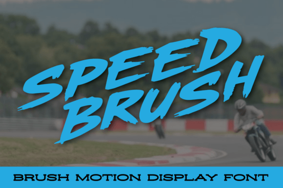Speed Brush Font preview 2