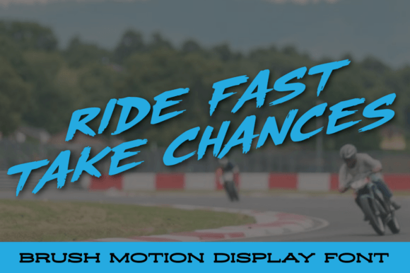 Speed Brush Font preview 4