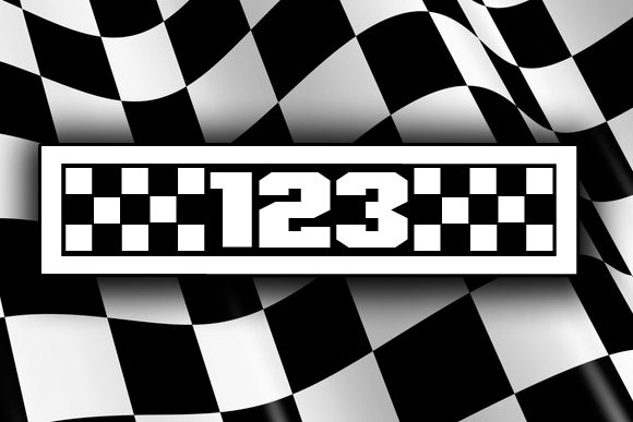 Speed Racing Font preview 2
