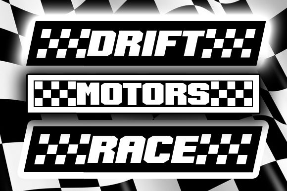 Speed Racing Font preview 4