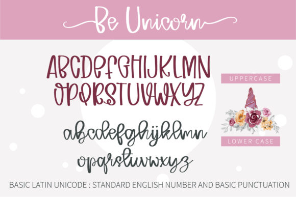 Be Unicorn Font preview 3