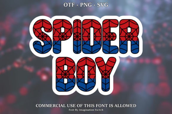 Spider Boy Font preview 2