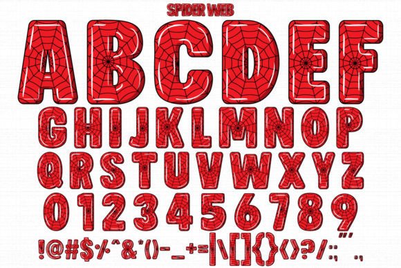 Spider Web Font preview 2