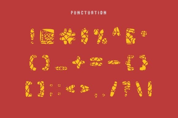 Spider Web Skin Font preview 4