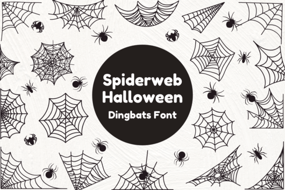 Spiderweb Halloween Font